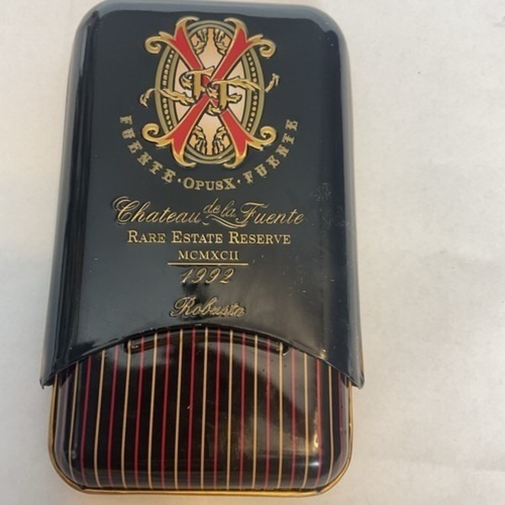 Vintage Arturo Fuente Opus X Robusto Tin  48 Gauge Ring 5" ( EMPTY )